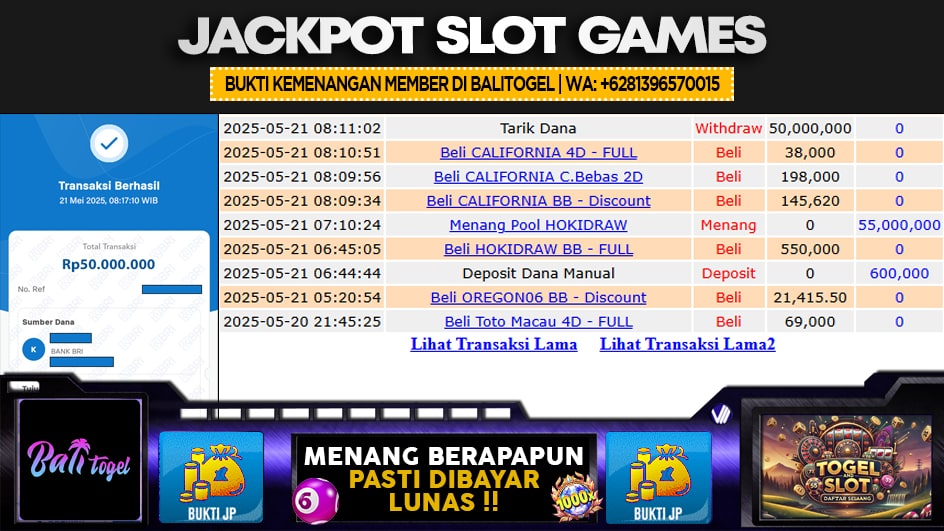 BALITOGEL | JP TOGEL 55 JUTA | MENANG PASTI DIBAYAR