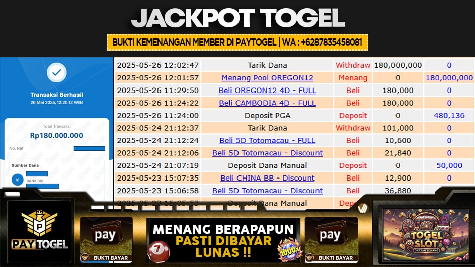 KENATOTO | JP TOGEL 180 JUTA | MENANG PASTI DIBAYAR