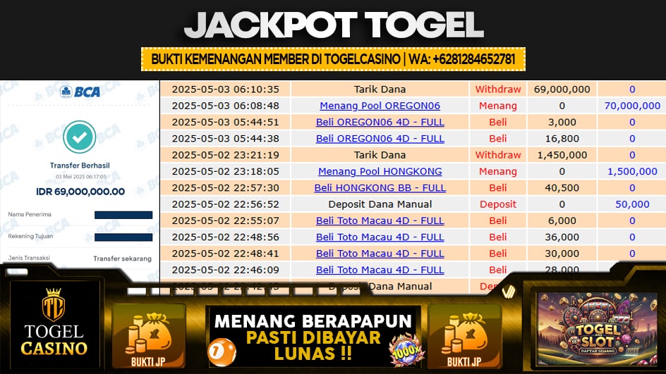 TOGELCASINO | JP TOGEL 69 JUTA | MENANG PASTI DIBAYAR