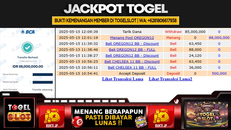TOGELSLOT | JP TOGEL 88 JUTA | MENANG PASTI DIBAYAR