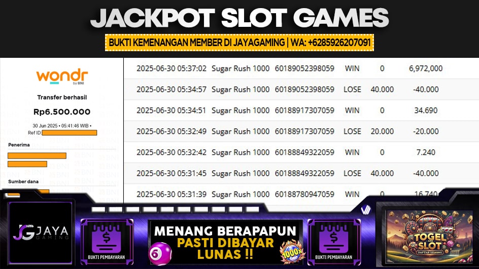 JAYAGAMING | JP SLOT 6.9 JUTA | MENANG PASTI DIBAYAR