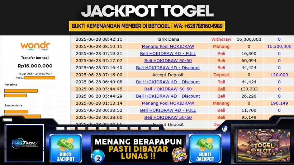 BBTOGEL | JP TOGEL 16 JUTA | MENANG PASTI DIBAYAR