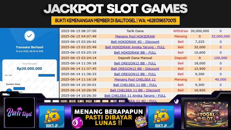 BALITOGEL | JP TOGEL 32 JUTA | MENANG PASTI DIBAYAR