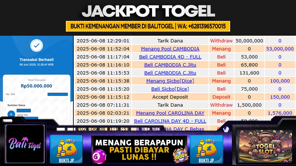 BALITOGEL | JP TOGEL 53 JUTA | MENANG PASTI DIBAYAR