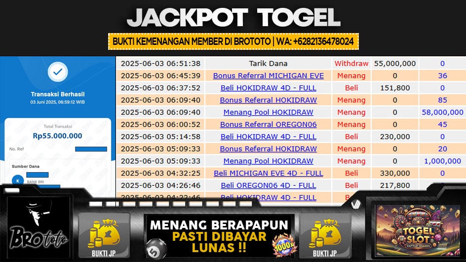 BROTOTO | JP TOGEL 58 JUTA | MENANG PASTI DIBAYAR