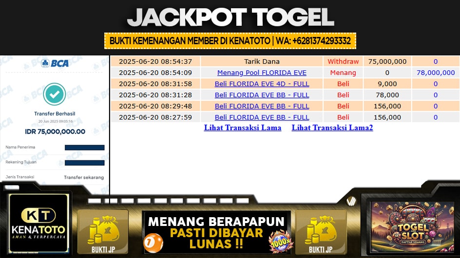 KENATOTO | JP TOGEL 78 JUTA | MENANG PASTI DIBAYAR