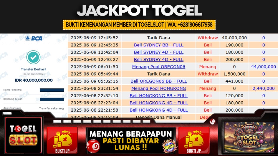 TOGELSLOT | JP TOGEL 44 JUTA | MENANG PASTI DIBAYAR