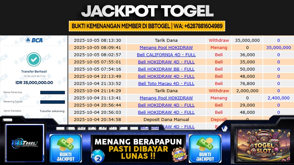 BBTOGEL | JP TOGEL 35 JUTA | MENANG PASTI DIBAYAR
