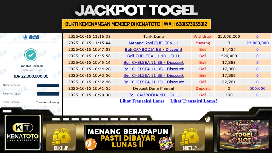 KENATOTO | JP TOGEL 22 JUTA | MENANG PASTI DIBAYAR