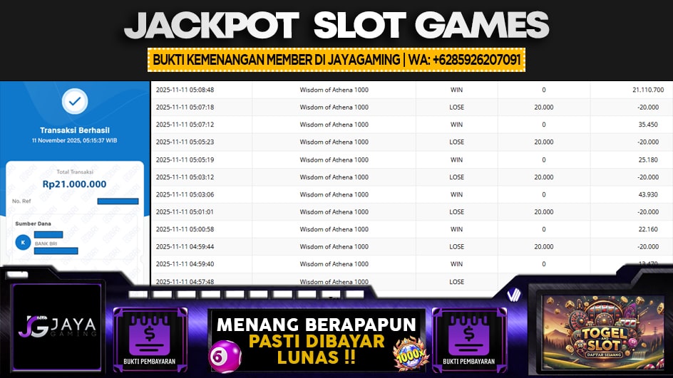 JAYAGAMING | JP SLOT 21 JUTA | MENANG PASTI DIBAYAR